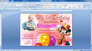 You can then change the colour and size of your text. How To Make Picture Invitation Card Design In Ms Word Invitation Card Design In Ms Word Ms Word Youtube