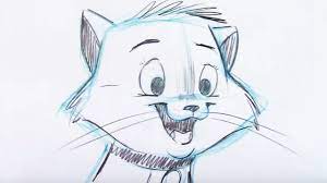 You are viewing some anime cat sketch templates click on a template to sketch over it and color it in and share with your family and friends. How To Draw A Cat Cartoon With A Big Expression Youtube
