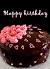 Chocolate Strawberry Pink Birthday Cake