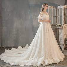 Ad Ebay Luxury Wedding Dresses Lace Up Cap Sleeve Appliques Long Train Bridal Gowns Bridal Gowns Mermaid Wedding Dress Factory Long Train Wedding Dress