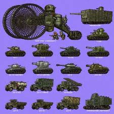 Awesome World War Era Tanks In A Metal Slug Style Artwork World War 2 Post In 2020 Pixel Art Military Drawings Weapon Concept Art
