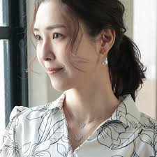 petit amie Diamond Butterfly Pendant Necklace K18YG 0.50ct 40cm (M)