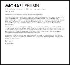 Maybe you would like to learn more about one of these? Acceptance Of Resignation Letter Example Letter Samples Templates