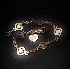 Bracelet O J Perrin En Or 18k Legende 6 Coeurs Vers 2010 Bracelet Bracelet Jonc Bracelets