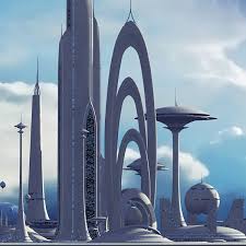 Futuristic Sci Fi City 3d Model By Tim Shaw Futuristic Architecture Sci Fi City Futuristic City