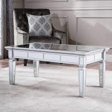 The wood frame is hand distressed with a metallic champagne finish and inset with antiqued mirror. House Of Hampton Walsall Mirrored Coffee Table Reviews Wayfair