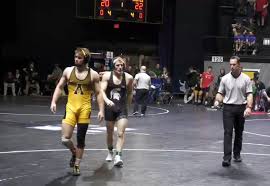 College Wrestler gets a visible boner during match - ThisVid.com