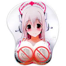 Amazon.com: TUOTANG Japanese Oppai Adult's 3D Anime Mousepad Gaming Wrist  Rest Support Uncensored Mice mat Cosplay Gift Toys 26x21x3.5 cm : Office  Products