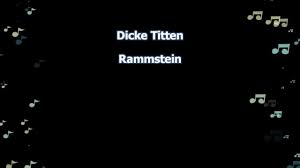 RAMMSTEIN - DICKE TITTEN - YouTube