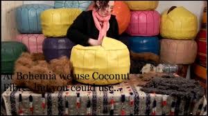 Some poufs tuck right under the coffee table so you can pull them out as needed. How To Stuff A Pouffe Moroccan Pouf Pouffe Poufs Ottoman Ottomans Home Decor Youtube