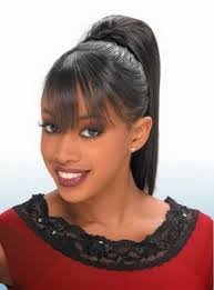 It has texture that's soft looking yet still under control for people on the go. Black Women High Ponytail Hairstyles With Side Bangs High Ponytail Hairstyles Black Ponytail Hairstyles Side Bangs Hairstyles