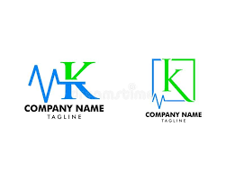 Set Of K Health Pulse Letter Logo Template Design Vector K Health Pulse Letter Spon Pulse Letter Set Hea Letter Logo Logo Templates Template Design