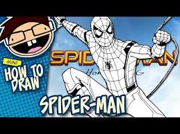 How To Draw Spider Man Spider Man Homecoming Narrated Easy Step By Step Tutorial Youtube Spiderman Spider Drawing Spiderman Comic