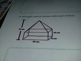 Hitunglah volume kotak kado tersebut 3. 3 Hitunglah Volume Bangun Gabungan Berikut Brainly Co Id
