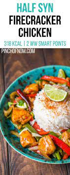 Half Syn Firecracker Chicken Pinch Of Nom Slimming World Recipes 318 Kcal 0 5 Syn 2 World Recipes Slimming World Chicken Recipes Slimming World Fakeaway
