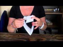 You can experiment with scraps of paper, cut to various sizes, to see what final size you want. Table Tents Youtube