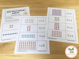 Use subitizing to count the number of dots on each side. Multiplication Array Matching Activity Freebie Math Kids And Chaos