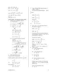 Students should know how to read the diagram and graph of the function including differentiating the different types of relation. Form 4 Add Maths Note