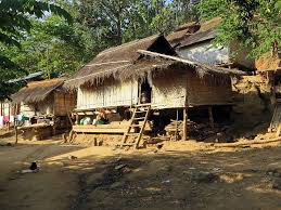 The bahay kubo balay or nipa hut is a type of stilt house indigenous to most of the lowland cultures of the philippines. Hd Wallpaper Nipa Hut During Daytime Laos Village Houses Kamu Ethnicity Wallpaper Flare
