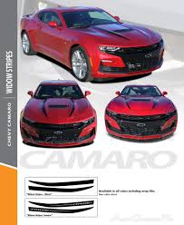 2020 2019 Chevy Camaro Ss Decals Spider Style Hood Spears Decals Widow Stripes Vinyl Graphics Kit