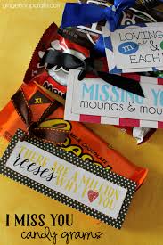 From printable candy grams to candy bouquets here are the 11 best candy gram ideas we could find! Ginger Snap Crafts I Miss You Candy Grams