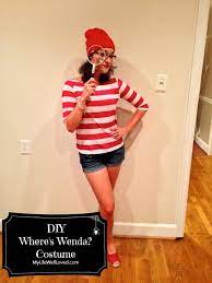 Diy Where S Wenda Costume My Life Well Loved Where S Waldo Costume Rosie The Riveter Costume Waldo Costume