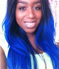 Royal Blue Hair On Black Skin Google Search Blue Hair Blue Ombre Hair Royal Blue Hair