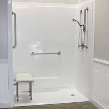 60 X 31 Freedom Handicapped Accessible Shower Stalls Right Drain Accessible Shower Small Shower Remodel Roll In Showers