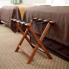 Check spelling or type a new query. Csl 277lt 1 Wood Folding Flat Top Luggage Rack With Light Finish And Brown Straps