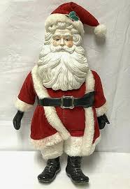Vintage Porcelain Santa Doll Musical Santa Claus Is Coming To Town Taiwan 1986 Brinns Santa Doll Music Box Vintage Vintage Santa Claus