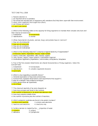 Plant and animal cell test answer key. Test 1 With Answer Key For General Biology Biol 1005 Docsity