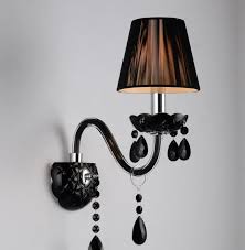 Cal lighting round hardback lamp shade. Bedroom Black Wall Lamp Novocom Top