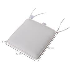 Upgrade your dining chairs with a set of omega dining chair pads, a visually appealing and comfortable option for your home's seating and decor. Outsunny Set Of 6 Chair Cushion Seat Pads Dining Chair W Straps Indoor Outdoor 5056029827598 Ebay