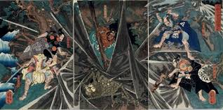 She is a human enemy who appears in the main mission, suzune in the flame. Utagawa Kuniyoshi Minamoto No Yorimitsu No Shitenno Tsuchigumo Taiji No Zu The Earth Spider Slain By Minamoto No Yorimitsu S Retainers Mutualart