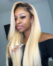 Half Black And Blonde Wig Pin On Look It S Luxury