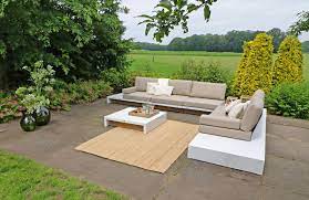 lounge set tuin aluminium tuinset wit modern terras ideeen groot terras genieten van het buitenleven en in de tuin huis en tuin tuinsets tuin