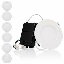 Torchstar Dimmable 4 25 Led Slim Profile Recessed Lighting Kit Wayfair