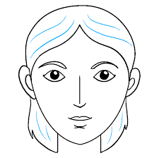 After this, draw horizontal lines across the face to use as guides for the eyes, eyebrows, nose, and mouth. Human Face Drawing Easy Novocom Top