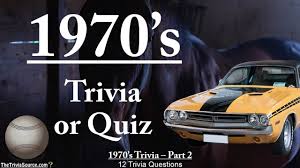 Buy flickback 1970 trivia playing cards & 1970's music decade trivia combo: History Of The 1970 S Trivia Quiz 2 Youtube