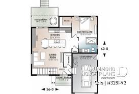 Tiny house with microwave over range and under cabinet washer/dryer combo unit. Small House Plans And Tiny House Plans Under 800 Sq Ft