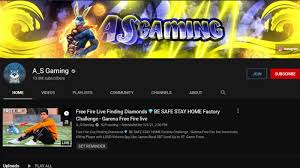 His annual income is 1 million dollar. As Gaming Free Fire Id Annual Income Youtube Details Country Rank And More Firstsportz