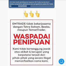 Emtrade Akhir2 Ini Banyak Sekali Orang Yang Mencatut Facebook