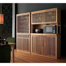 和モダン 格子 ダイニング シリーズ 家電収納庫 幅120奥行48cm 通販 ディノス 和モダン キッチン インテリア 家具 モダン家具