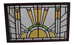 Franklin art glass is your complete resource for stained glass supplies since 1924. Vintage Art Deco Style English Stained Glass Window Chairish