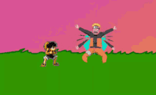 It includes naruto, luffy, goku, ichigo, rin, oga, gon, pikachu and plue from fairy tail. Goku Luffy Naruto Gifs Tenor