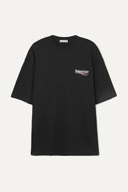 Notify me when this product is available Schwarz Oversized T Shirt Aus Baumwoll Jersey Mit Print Balenciaga Net A Porter