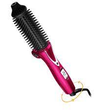 The vidal sassoon hot brush is a slick and compact hair styling tool. Buy Iyuttech Hot Styling Brush Hair Curling Wand 26mm Ceramic Barrel Curling Iron Ionic Electric Round Heated Brush Foldable Curler Straightener Rose Red Online At Low Prices In India Amazon In