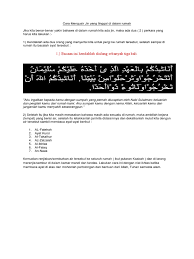 Penangkal rumah dari makhluk halus. Doa Nabi Sulaiman Menghalau Jin Dari Rumah