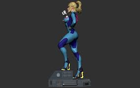 Samus Zero Suit 3d Model 3d Print Model In 2020 Samus Zero Samus Print Models