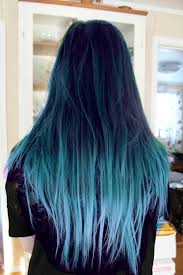 The colorist behind this look warns that the up keep is light up brown hair with a fade to warm auburn. 30 Incredible Blue Ombre Hair Colors Trending In 2021